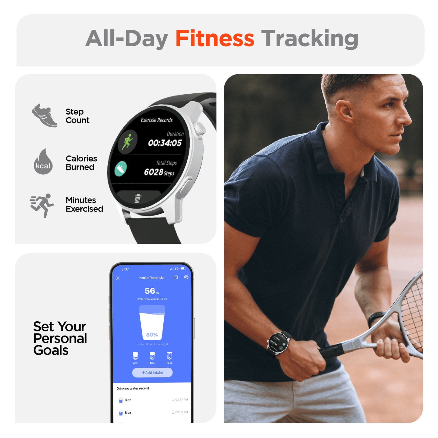 HyperGear Smartwatch & Fitness Tracker
