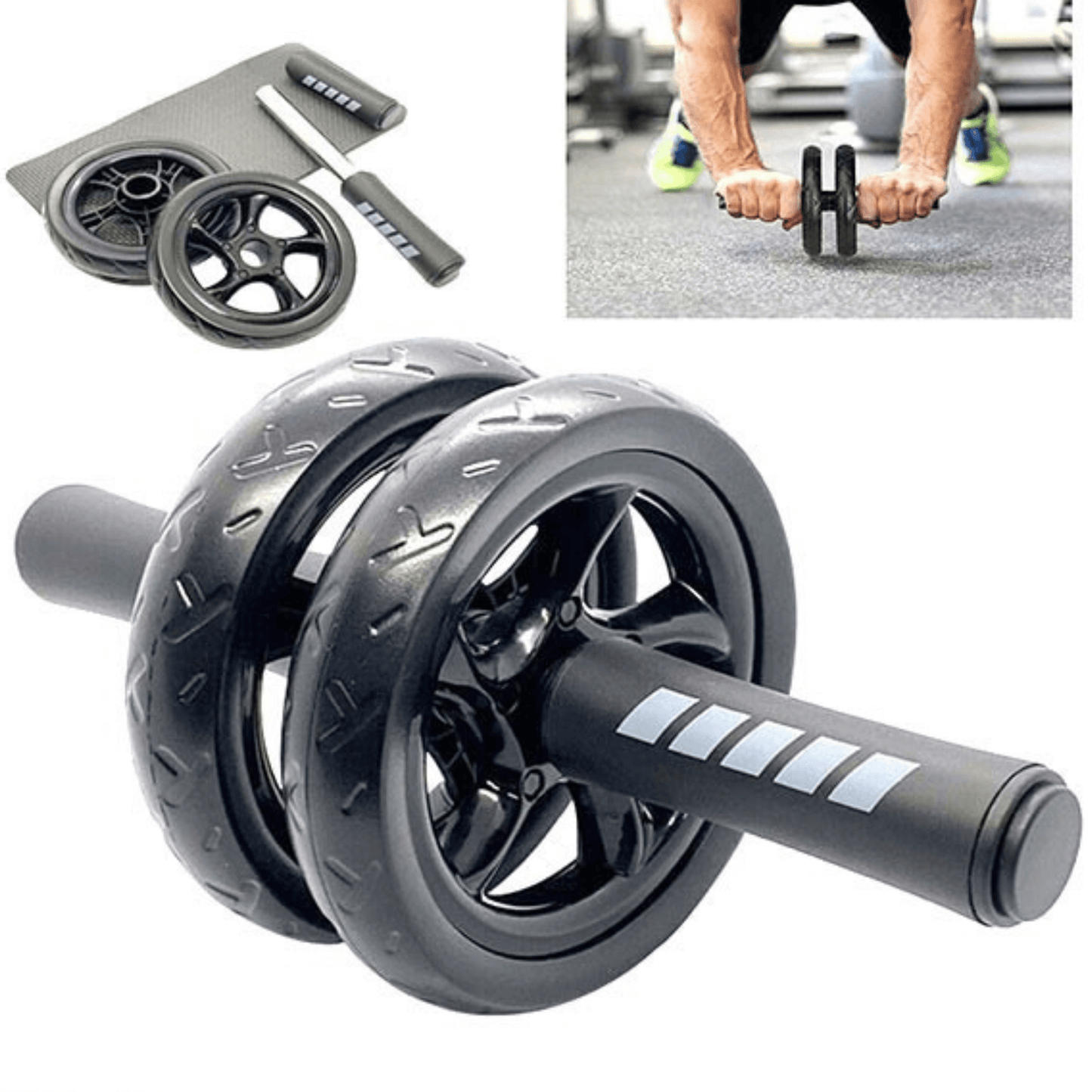 JupiterGear Ab Roller Wheel with Kneeling Pad for Abdominal and Core