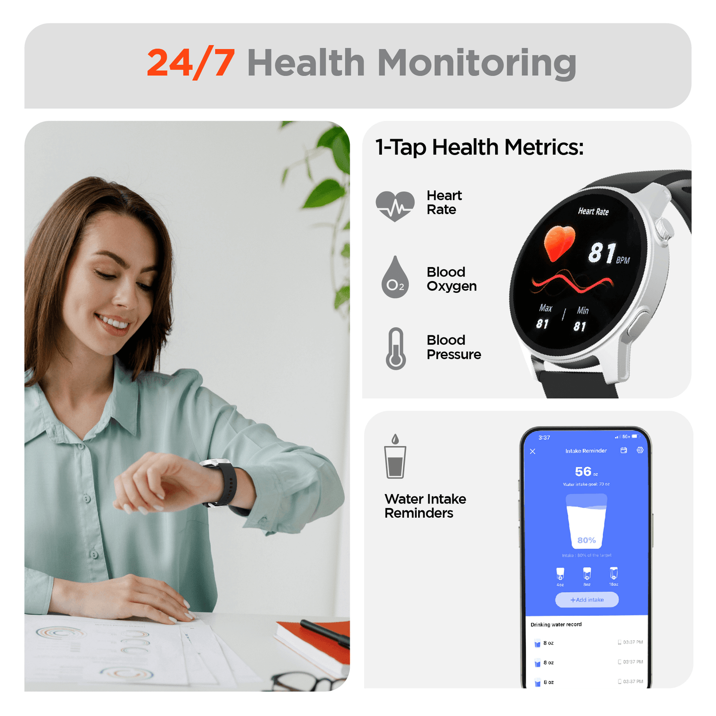 HyperGear Smartwatch & Fitness Tracker