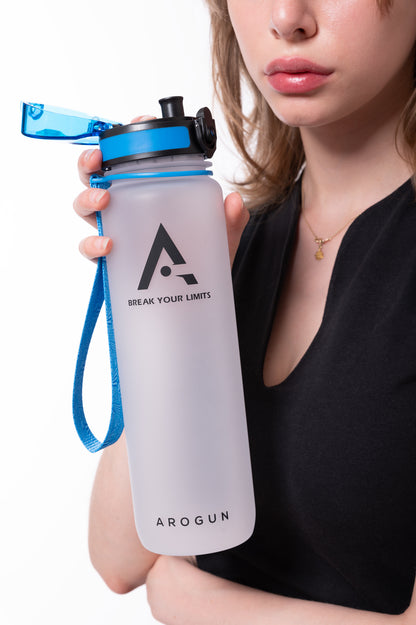1L Motivational Water Bottle with Time Markers