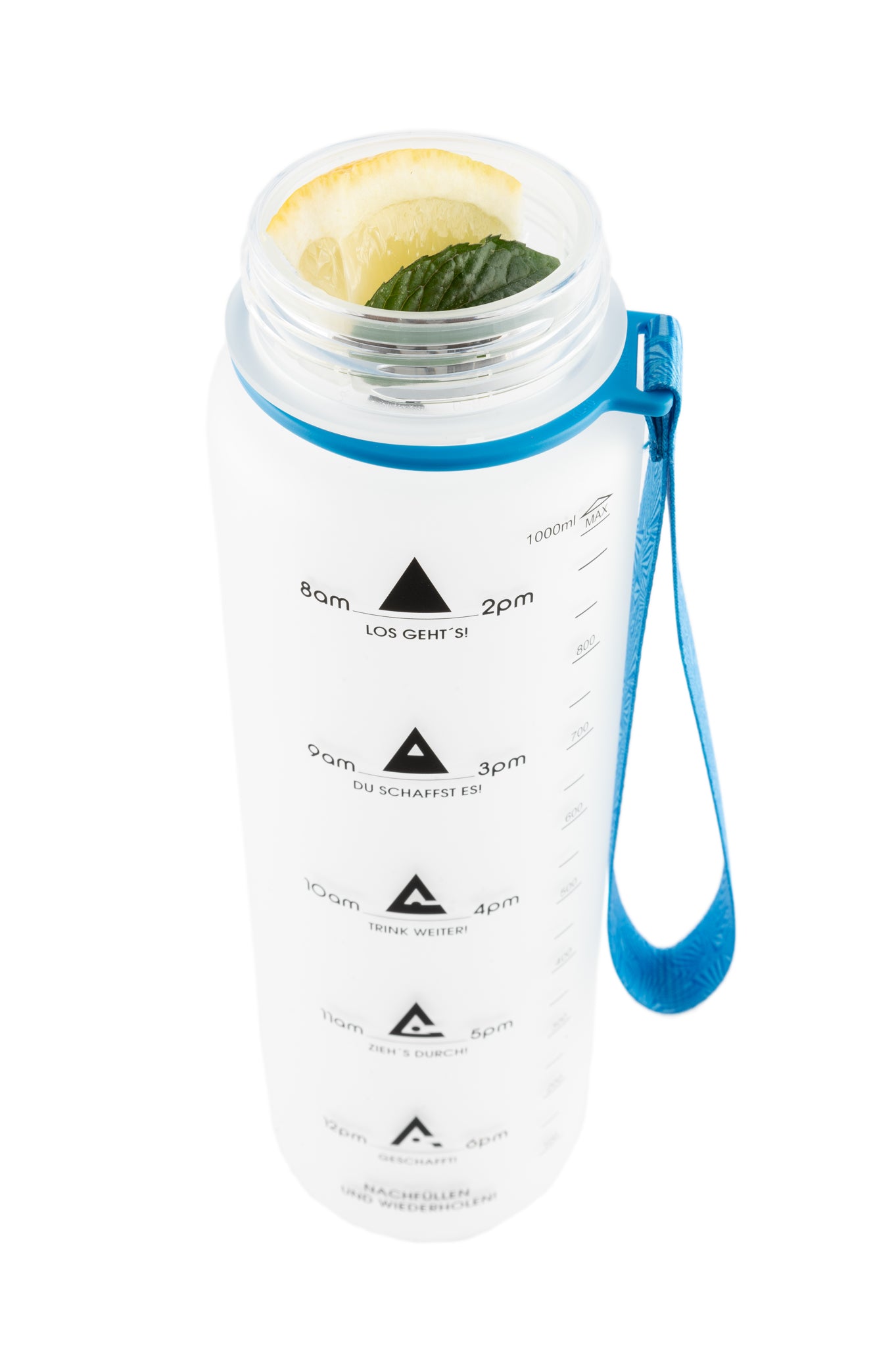 1L Motivational Water Bottle with Time Markers