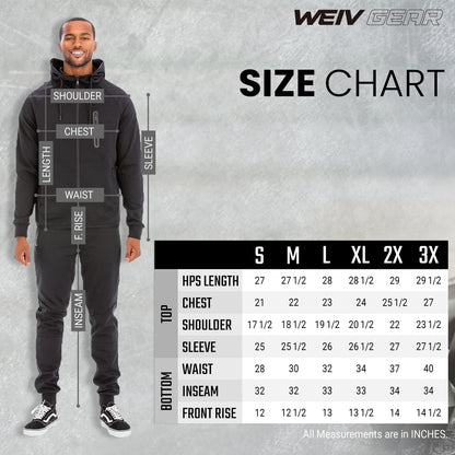 Men’s Athletic Sweat Set – Zip Hoodie & Joggers
