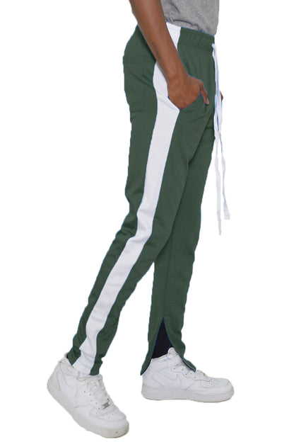 Men's Slim Fit Track Pants with Ankle Zips