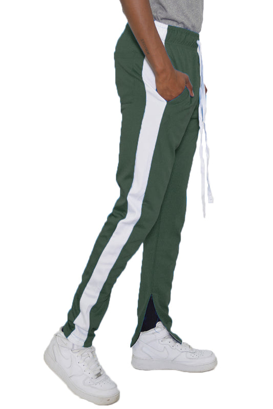 Men's Slim Fit Track Pants with Ankle Zips